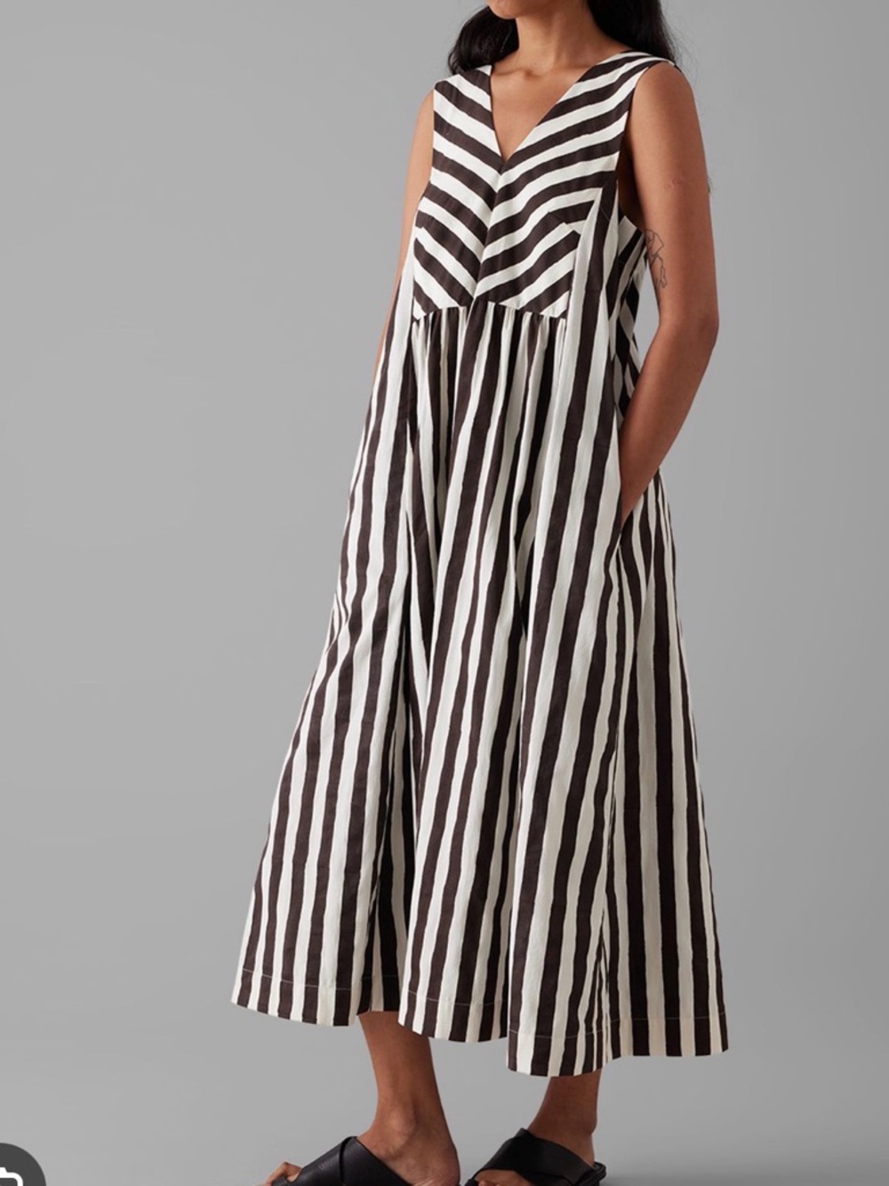 TOAST wave striped dress